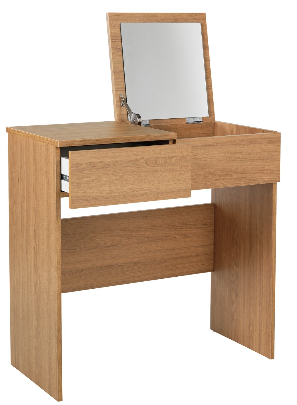 HOME Malibu 1 Drawer Dressing Table with Mirror - Oak Effect Review