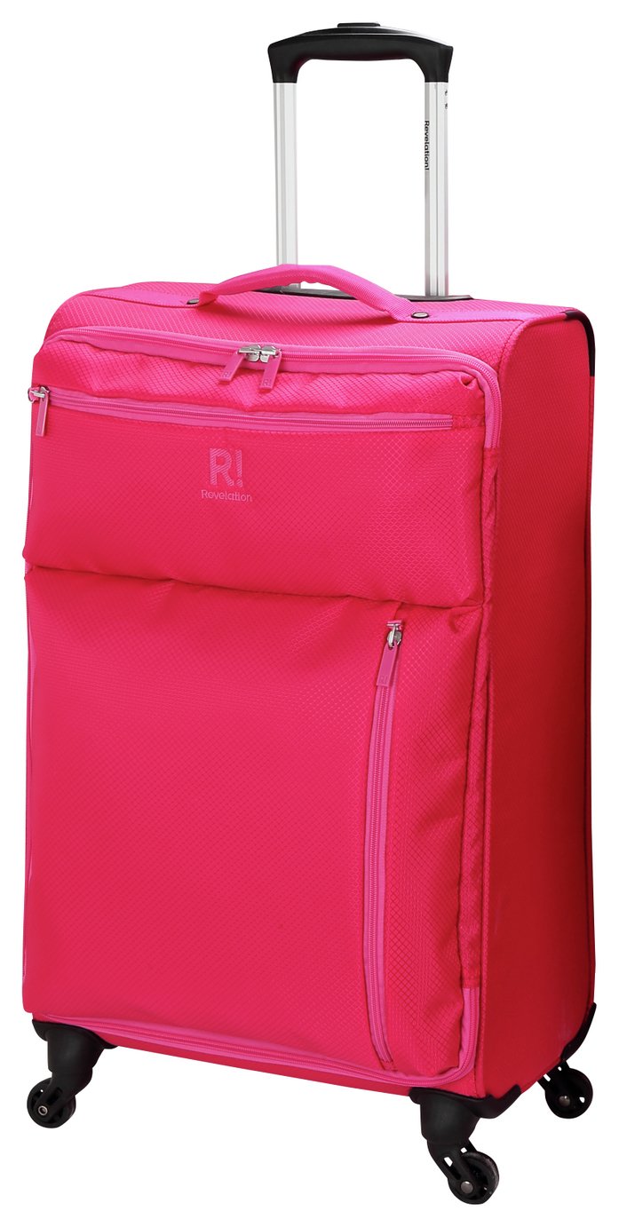 'Revelation! Weightless Large 4 Wheel Soft Suitcase - Pink