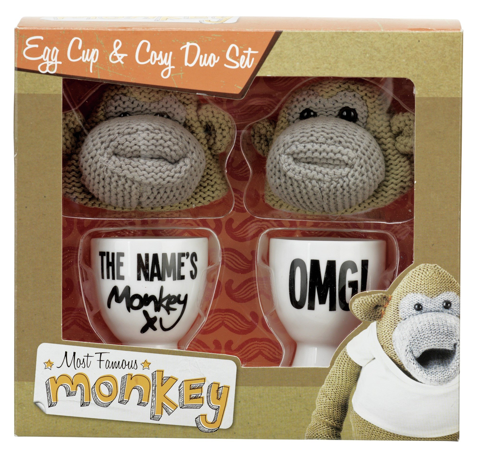 Monkey Egg Cup and Knitted Cosy Duo Set. Review