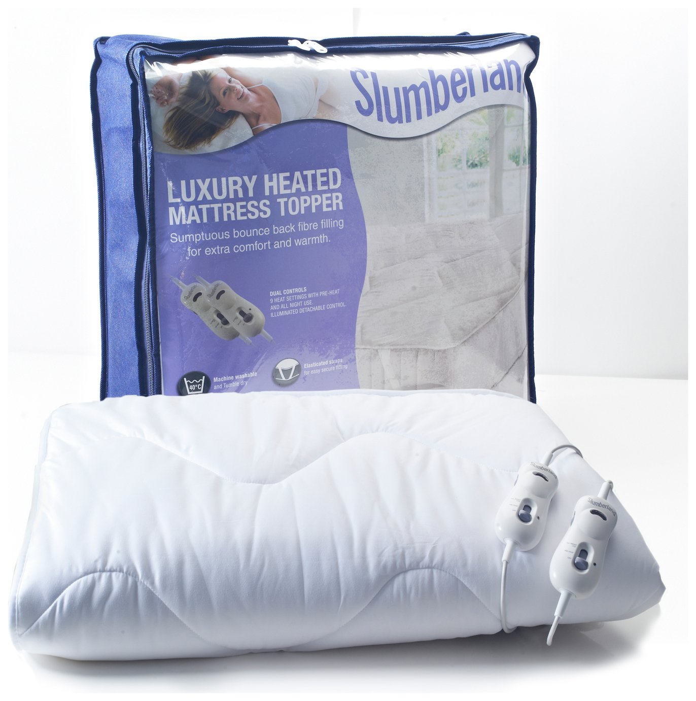 Review of Slumberland Dual Control Heated Mattress Topper Kingsize