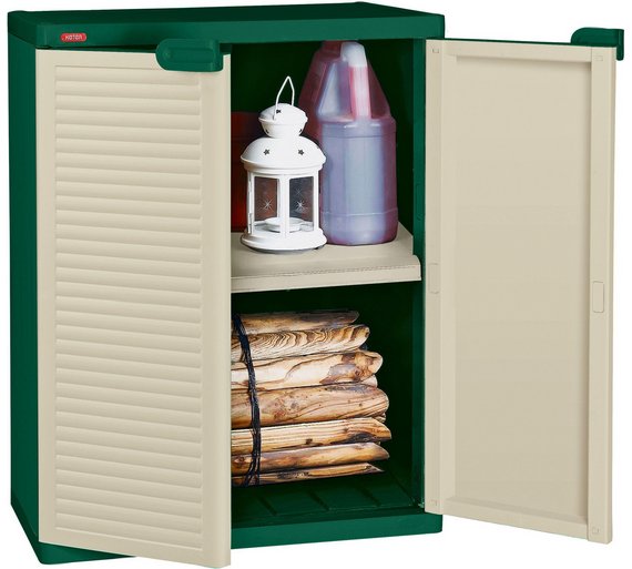 Buy Keter Plastic Compact Storage Cupboard Cream at Argos.co.uk Your Online Shop for Garden