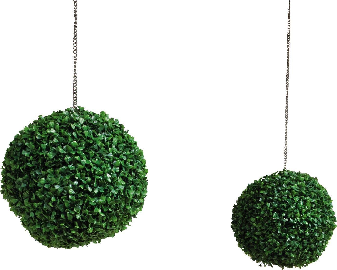 Artificial - Twin Pack Topiary Grass Balls - 28cm Review