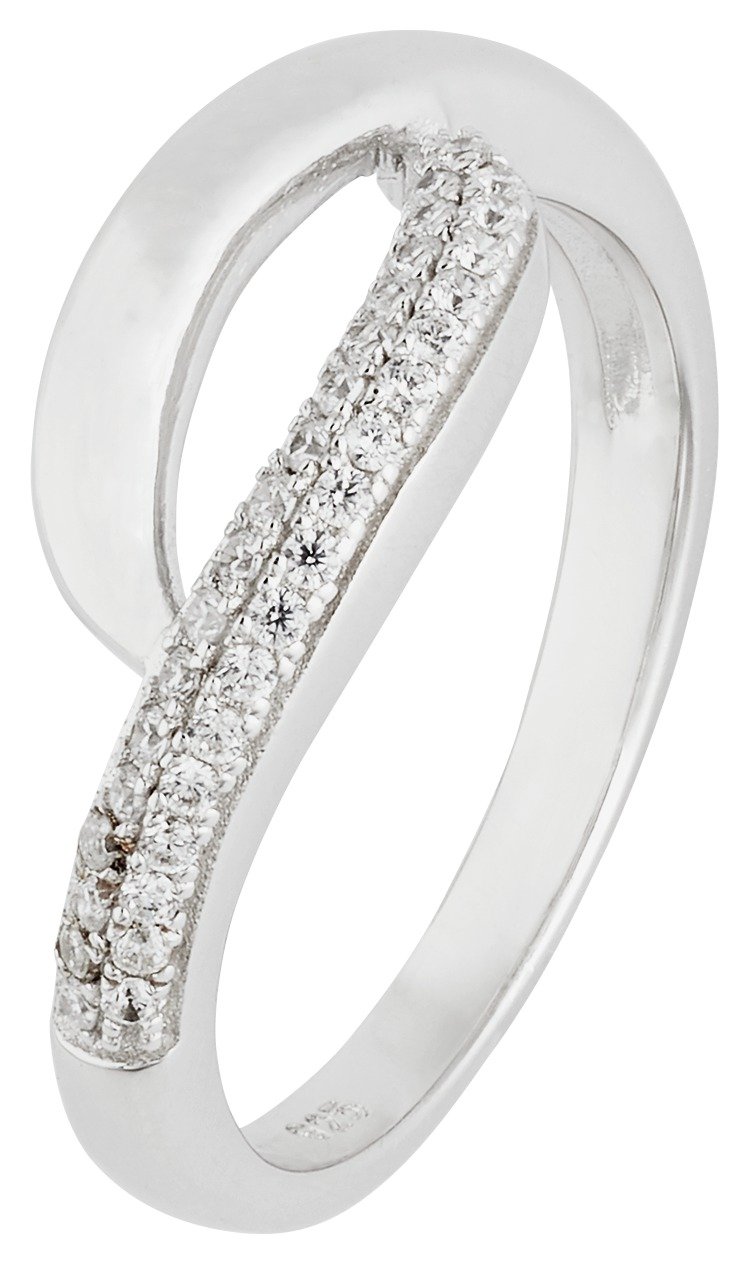 Revere Sterling Silver Cubic Zirconia Swish Ring review