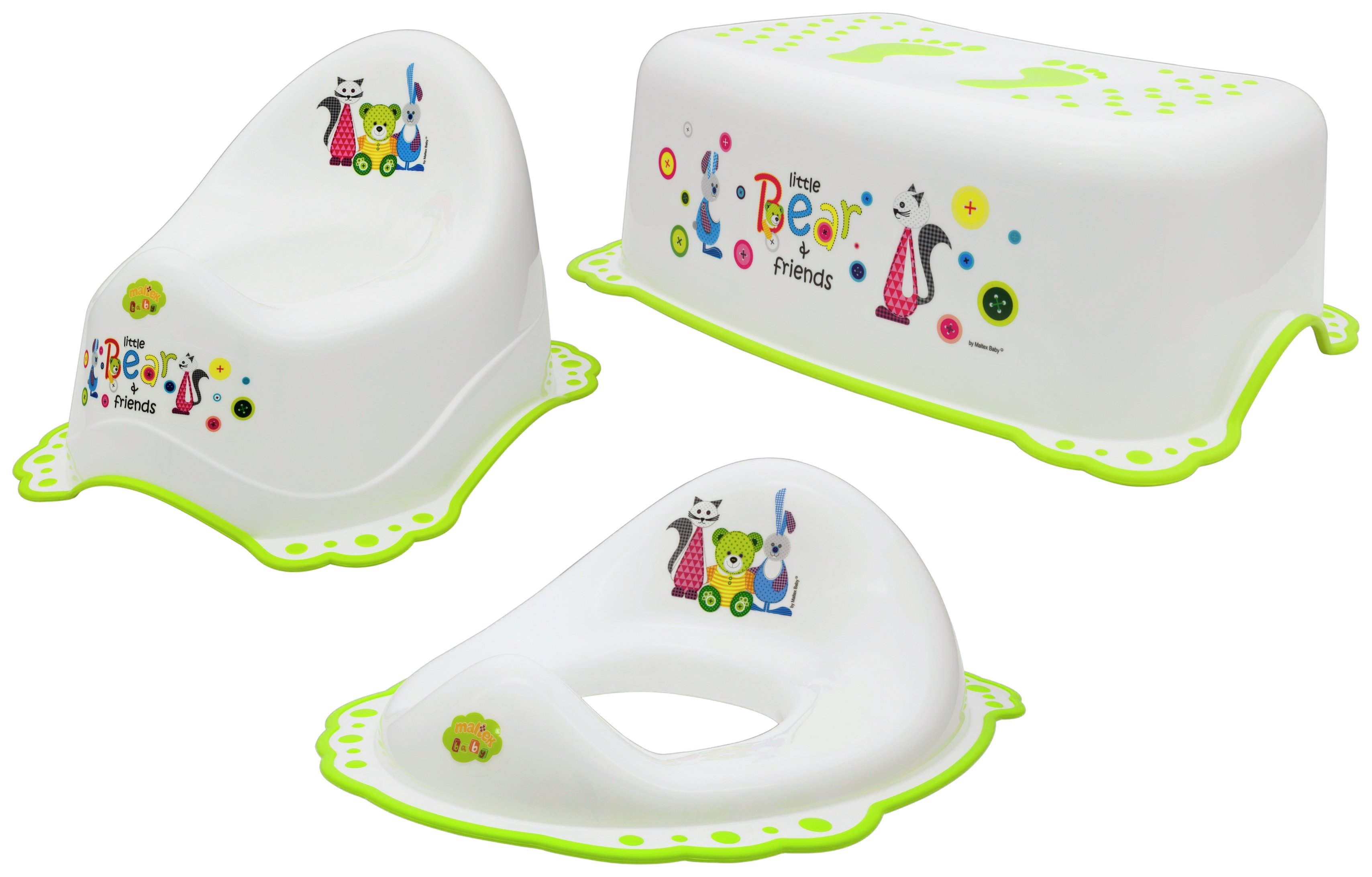 Maltex Little Bear 3 Piece Toddler Potty Training Set White review