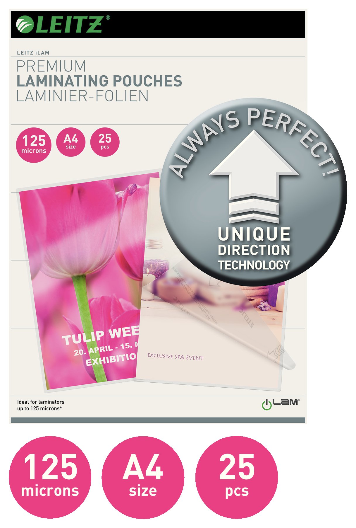 Leitz A4 125 Microns Laminating Pouches 25 pack. Review Review