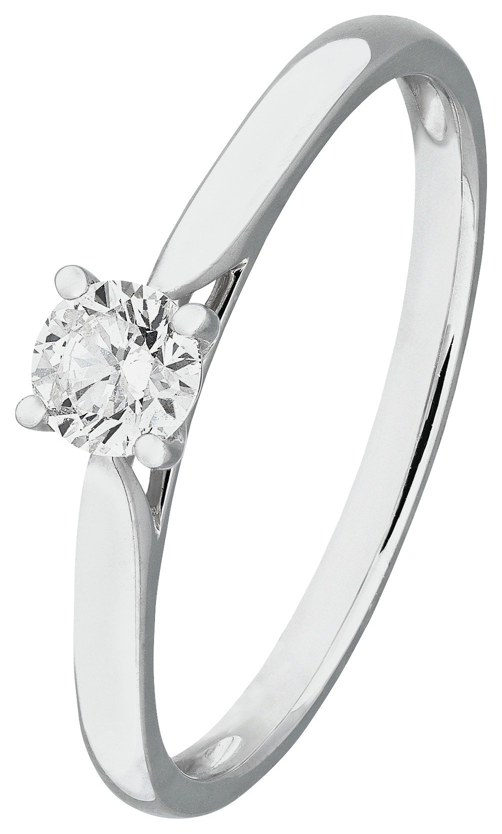 Revere 9ct White Gold 0.25ct Diamond Solitaire Ring review