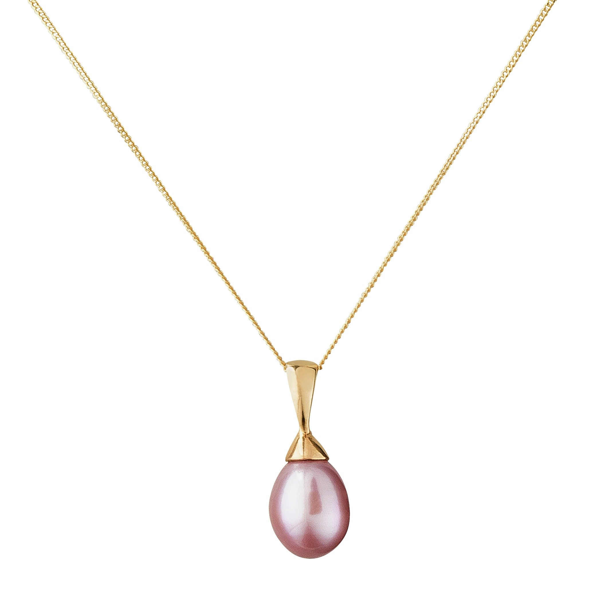 Revere 9ct Gold Pink Cultured Freshwater Pearl Pendant review