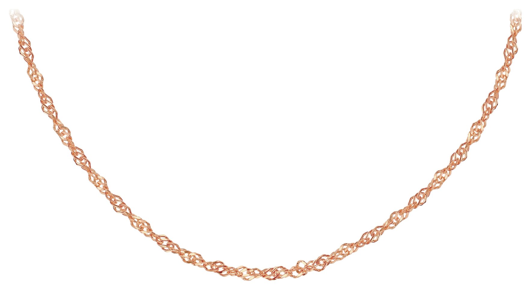 Revere 9ct Rose Gold Twisted Curb Chain review