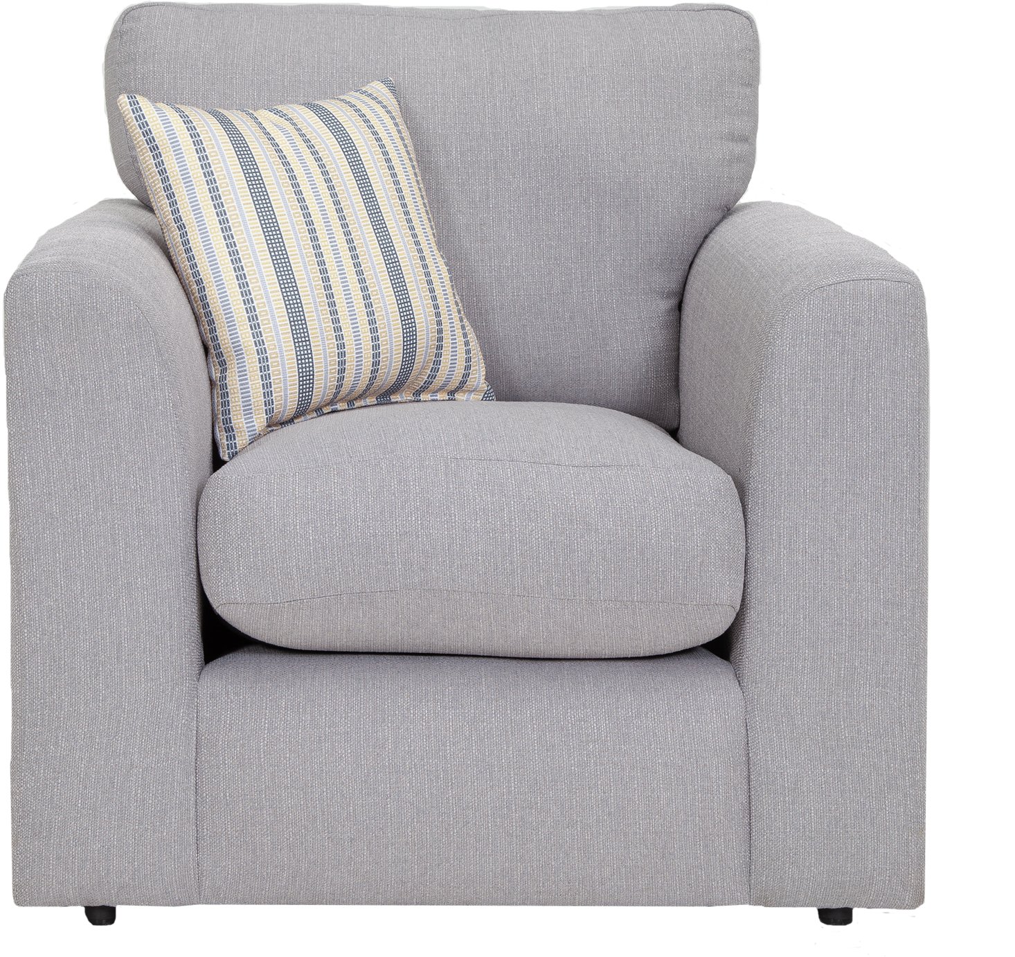 HOME Cora Fabric Chair - Light Grey Review