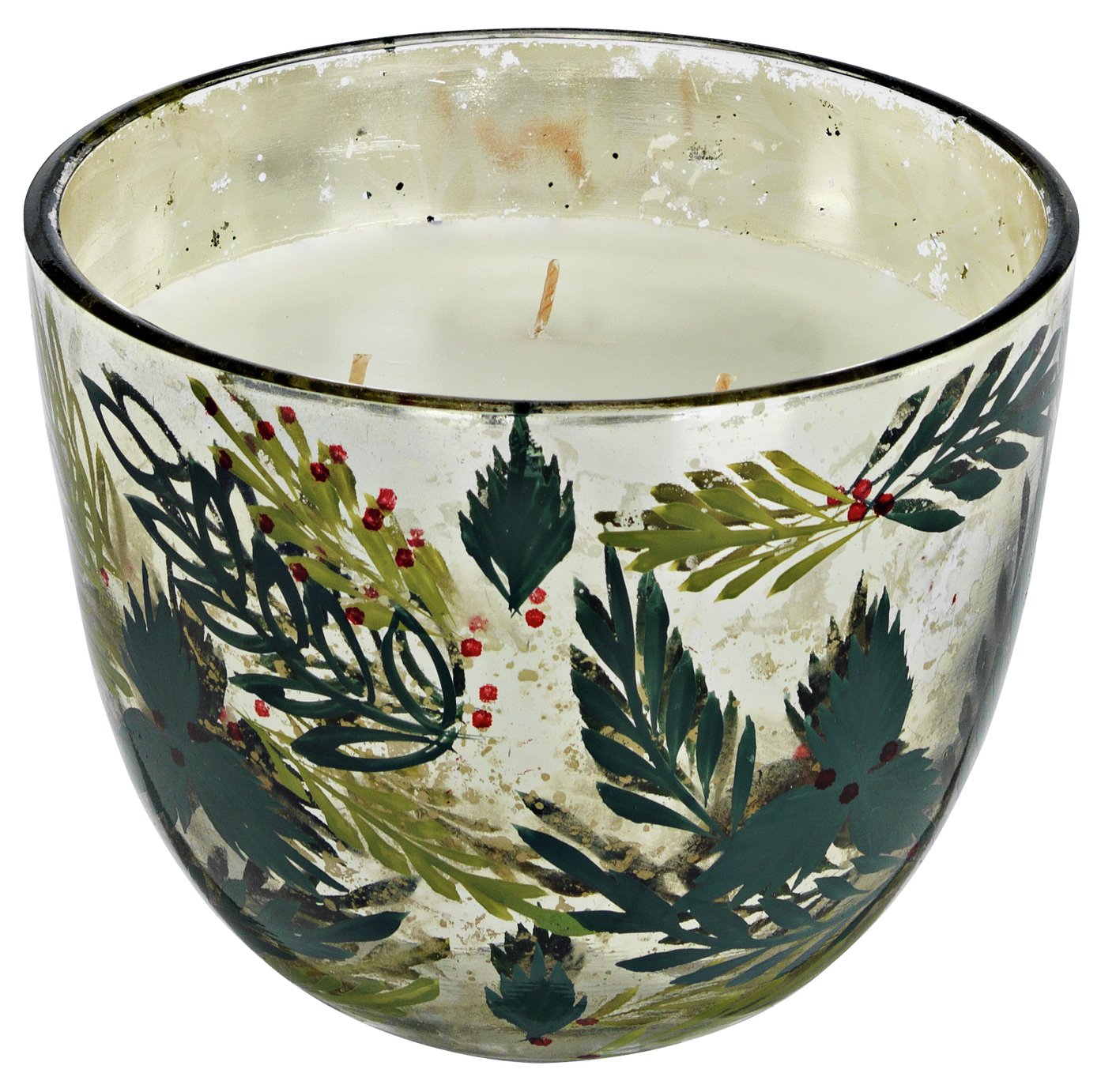 Sainsbury's Home Large Festive Painted Mercury Candle Review