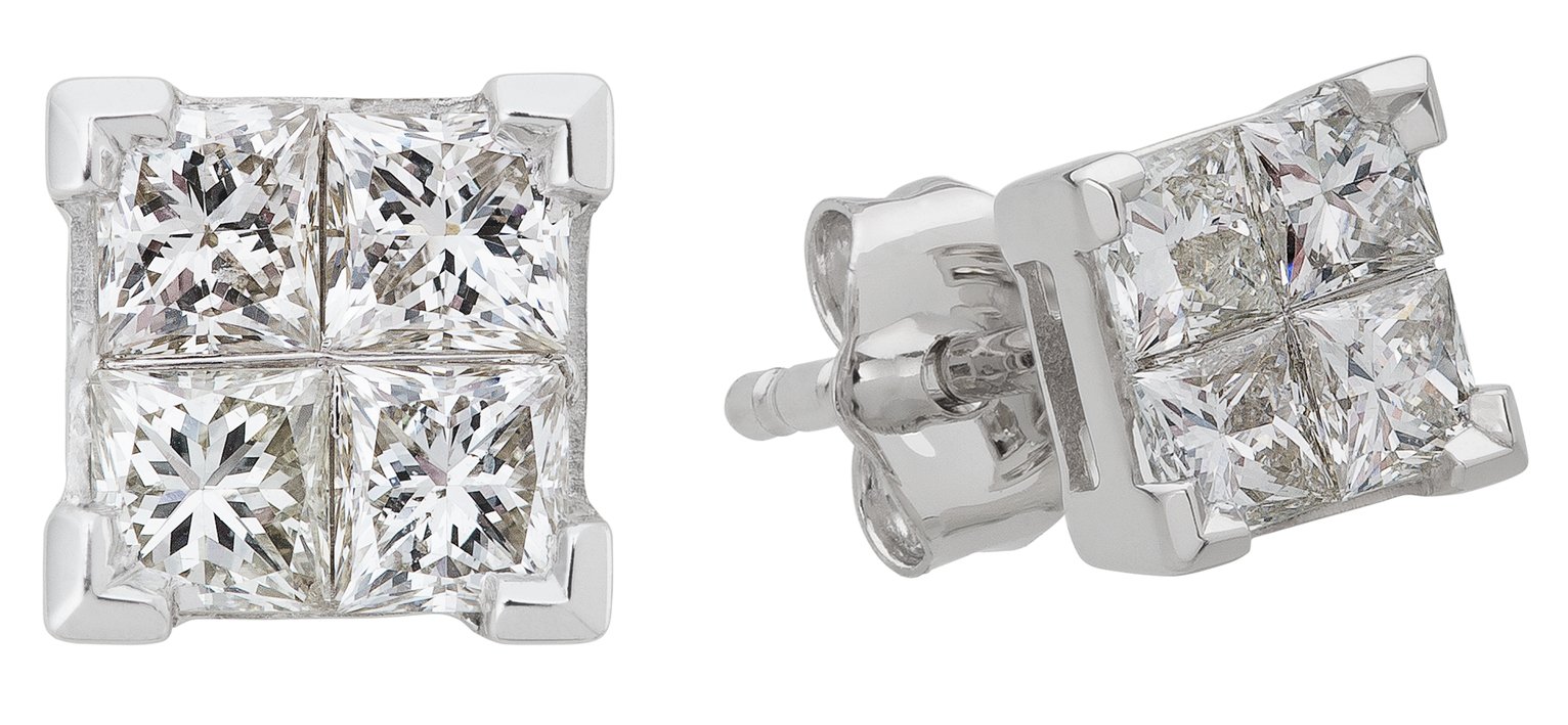 Revere 9ct White Gold 0.50ct tw Diamond Earrings review