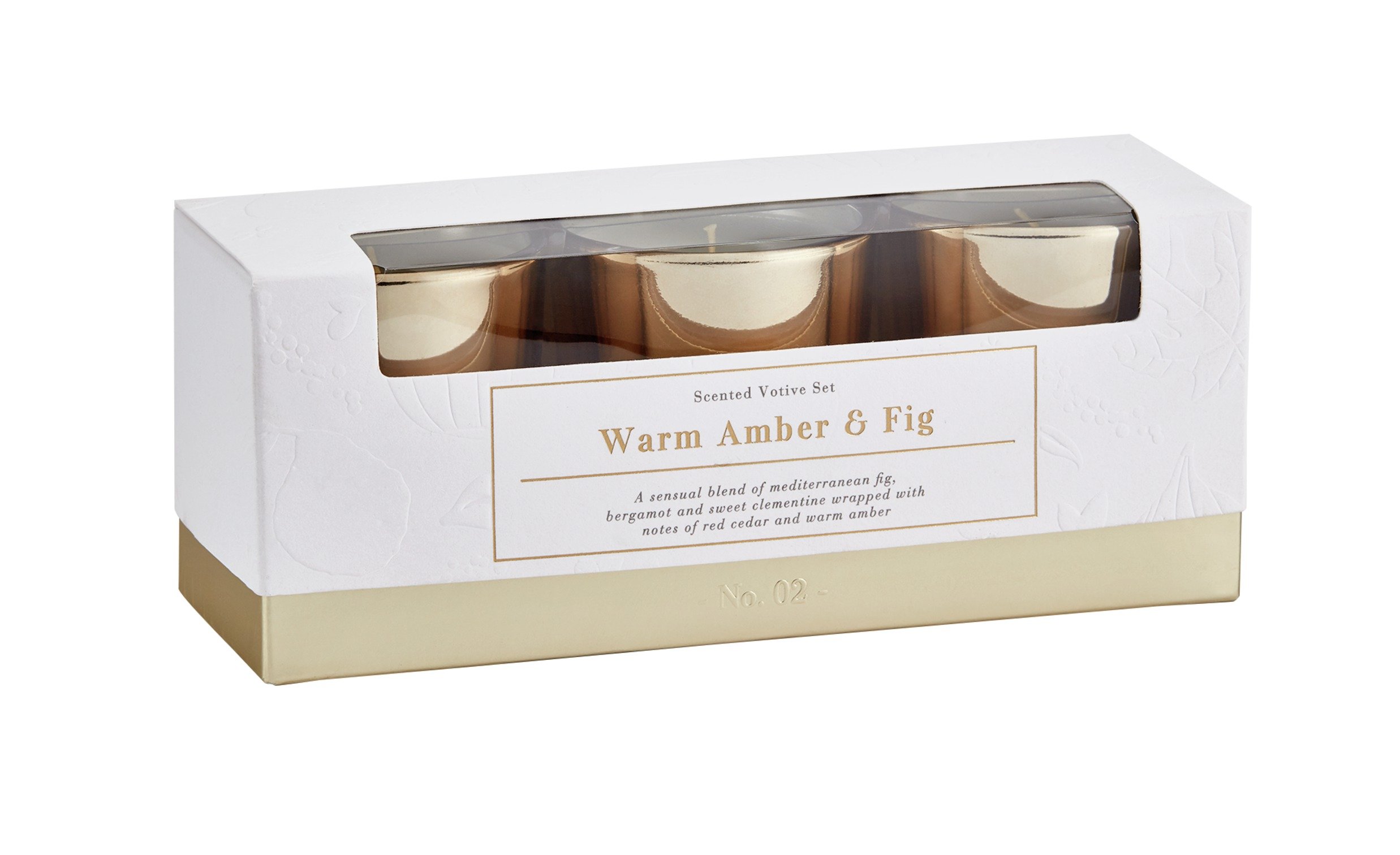 Sainsbury's Home Set of 3 Votive Candles - Warm Amber & Fig Review