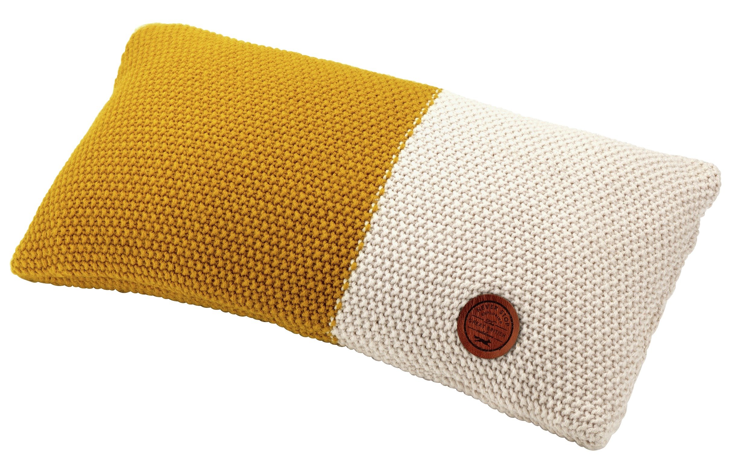 Sainsbury's Home Knitted Cushion - Two Tone Review