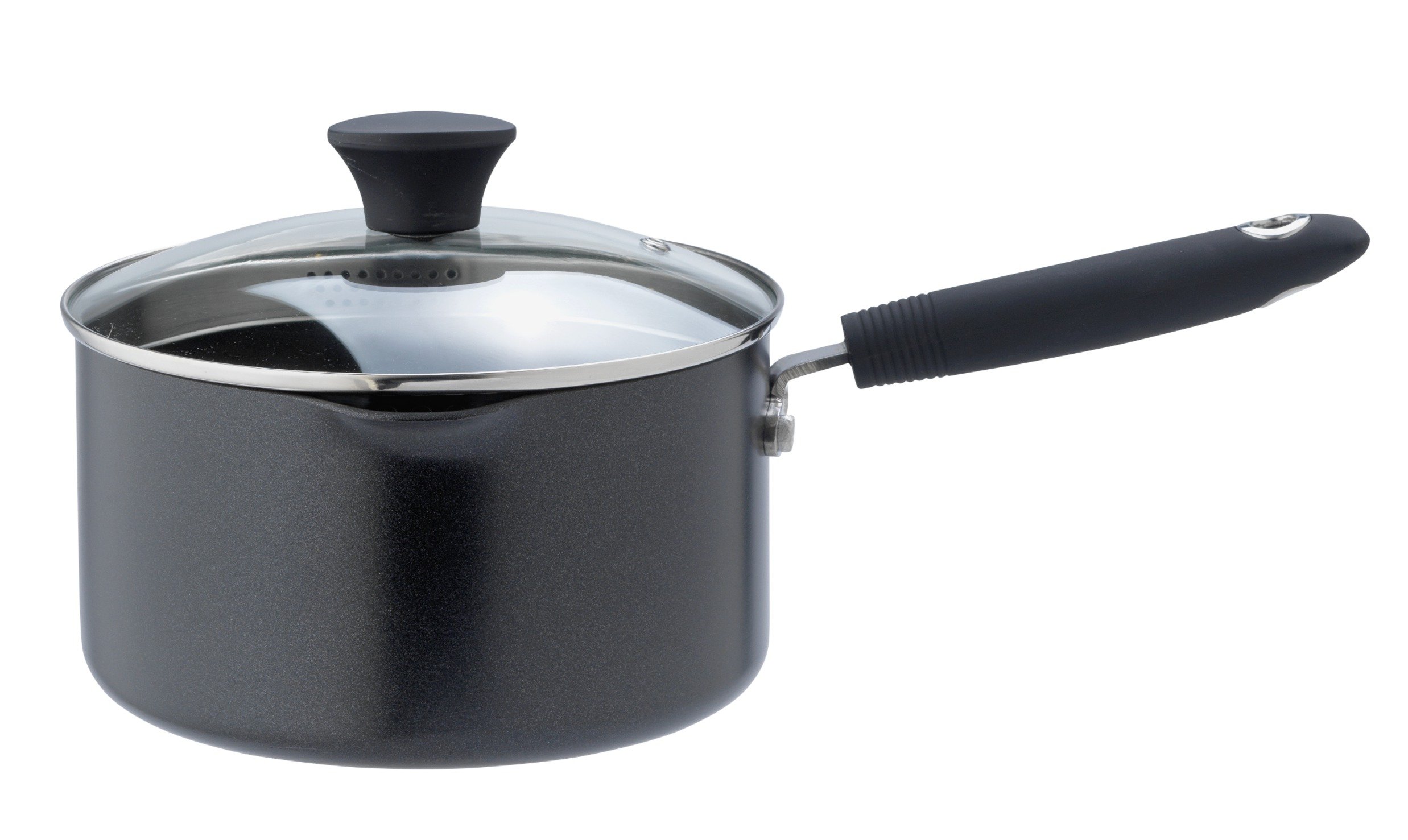 Sainsbury's Home 20cm Aluminium Saucepan and Lid Black £18.00 at