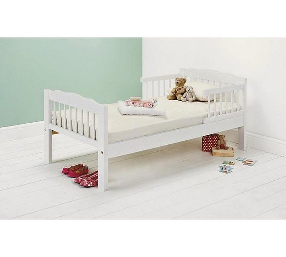 Buy HOME Antique Pine Toddler Bed Frame White at Argos.co.uk Your