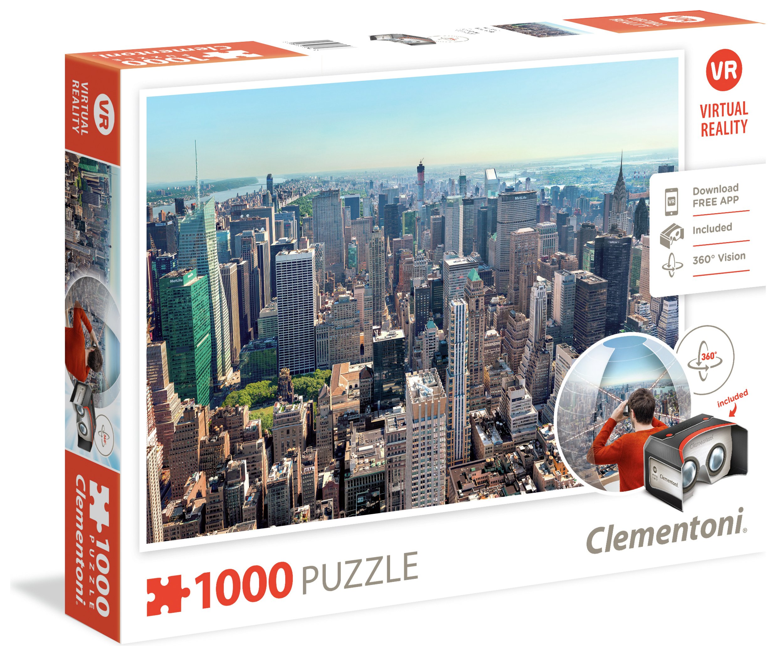 Clementoni Virtual Reality 1000 Puzzle - New York Review