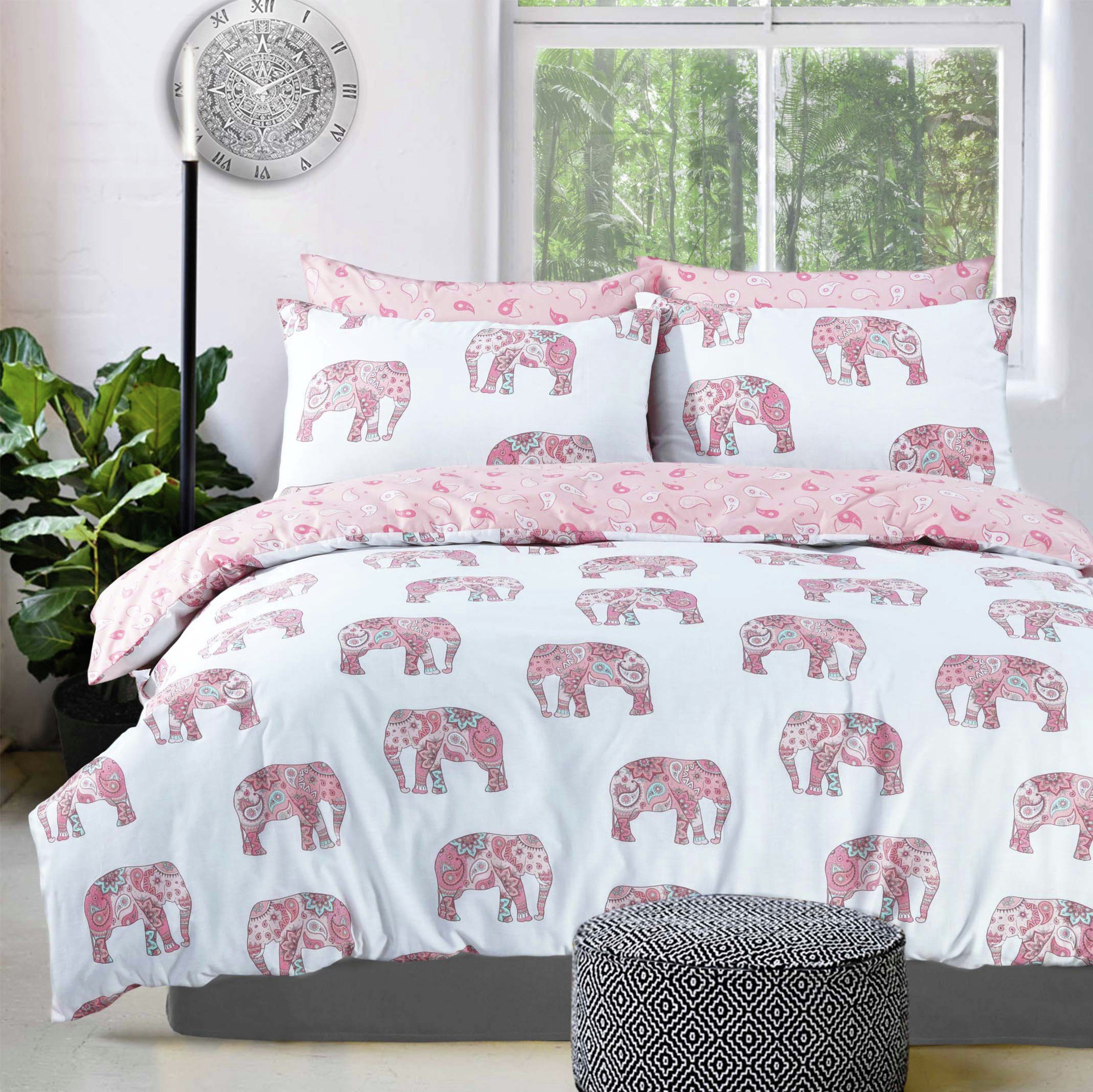 Buy Pieridae Pink Elephant Bedding Set Kingsize Duvet cover sets