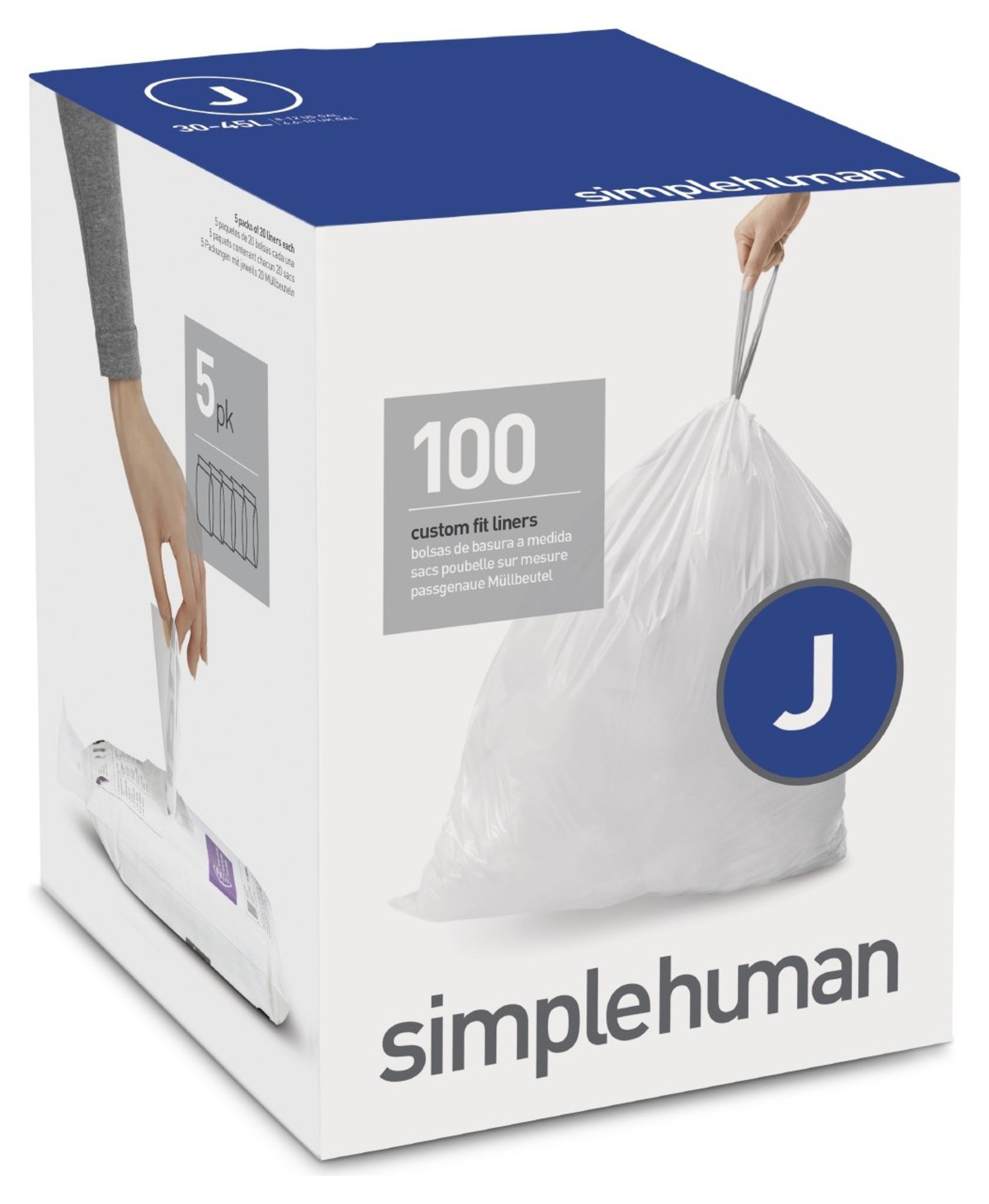 simplehuman Bin Liner Code J x 100 Liners Review