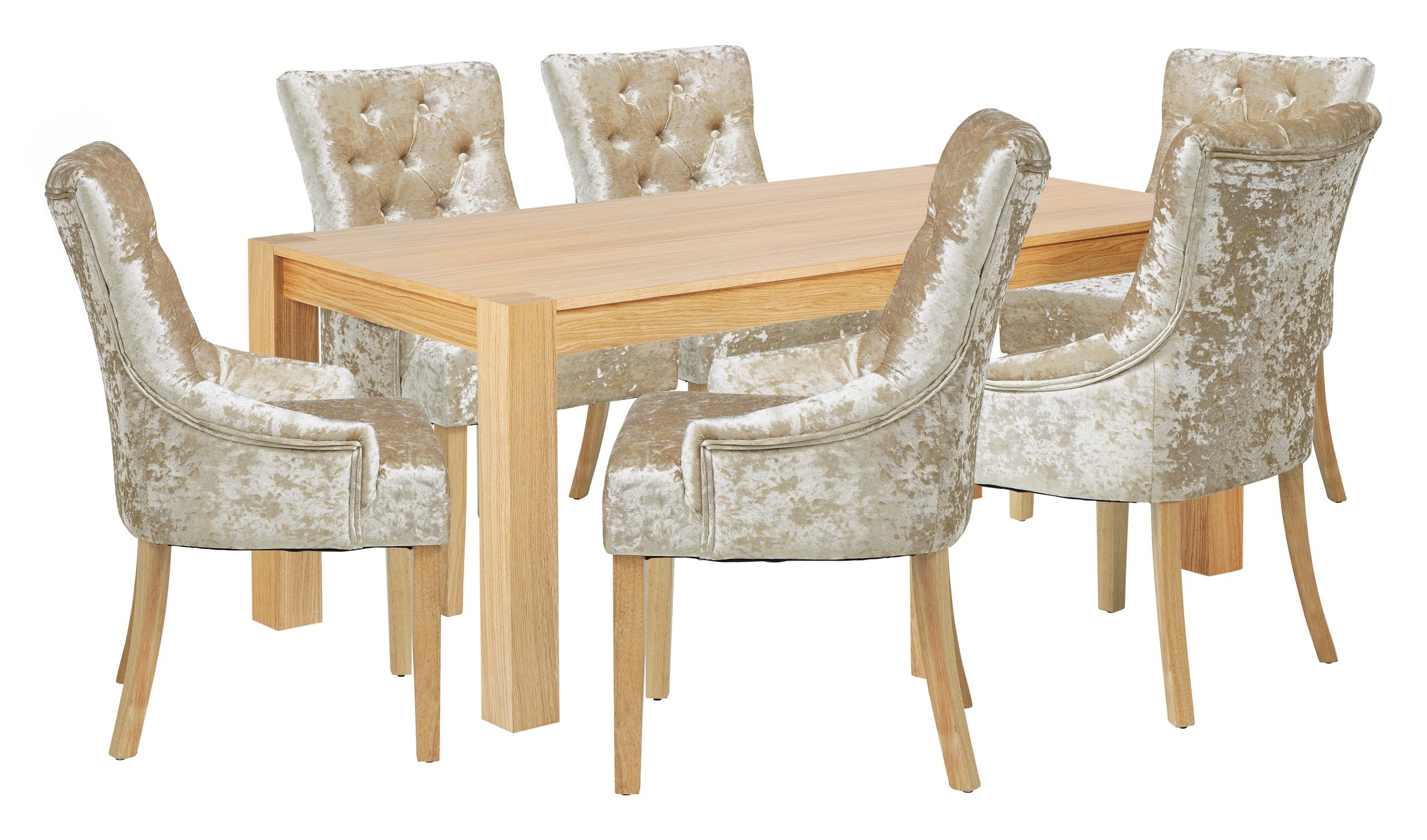 Heart of House Halwick Oak Veneer Table & 6 Chairs - Champ Review