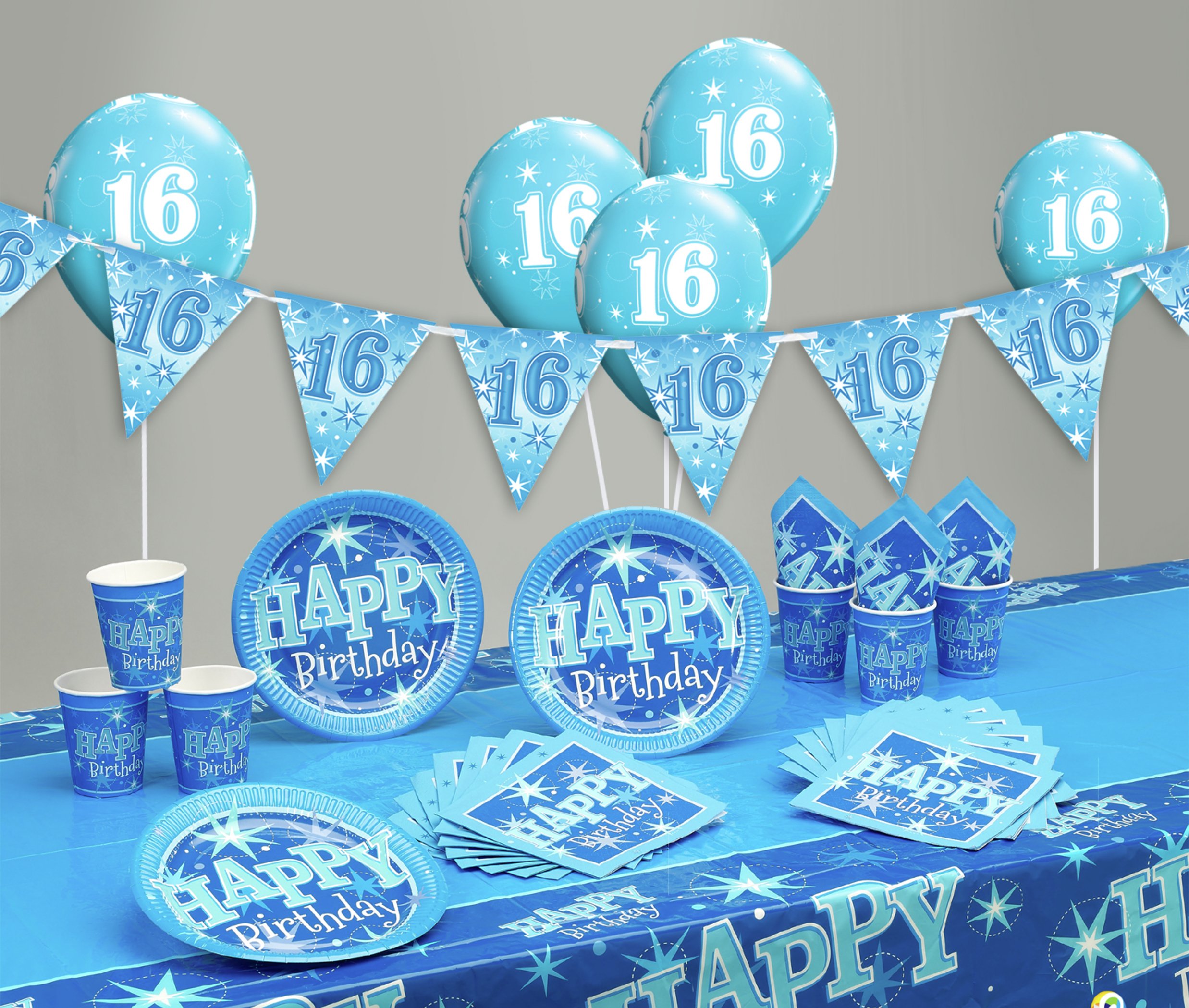 Blue Sparkle 16th Birthday Party Pack review