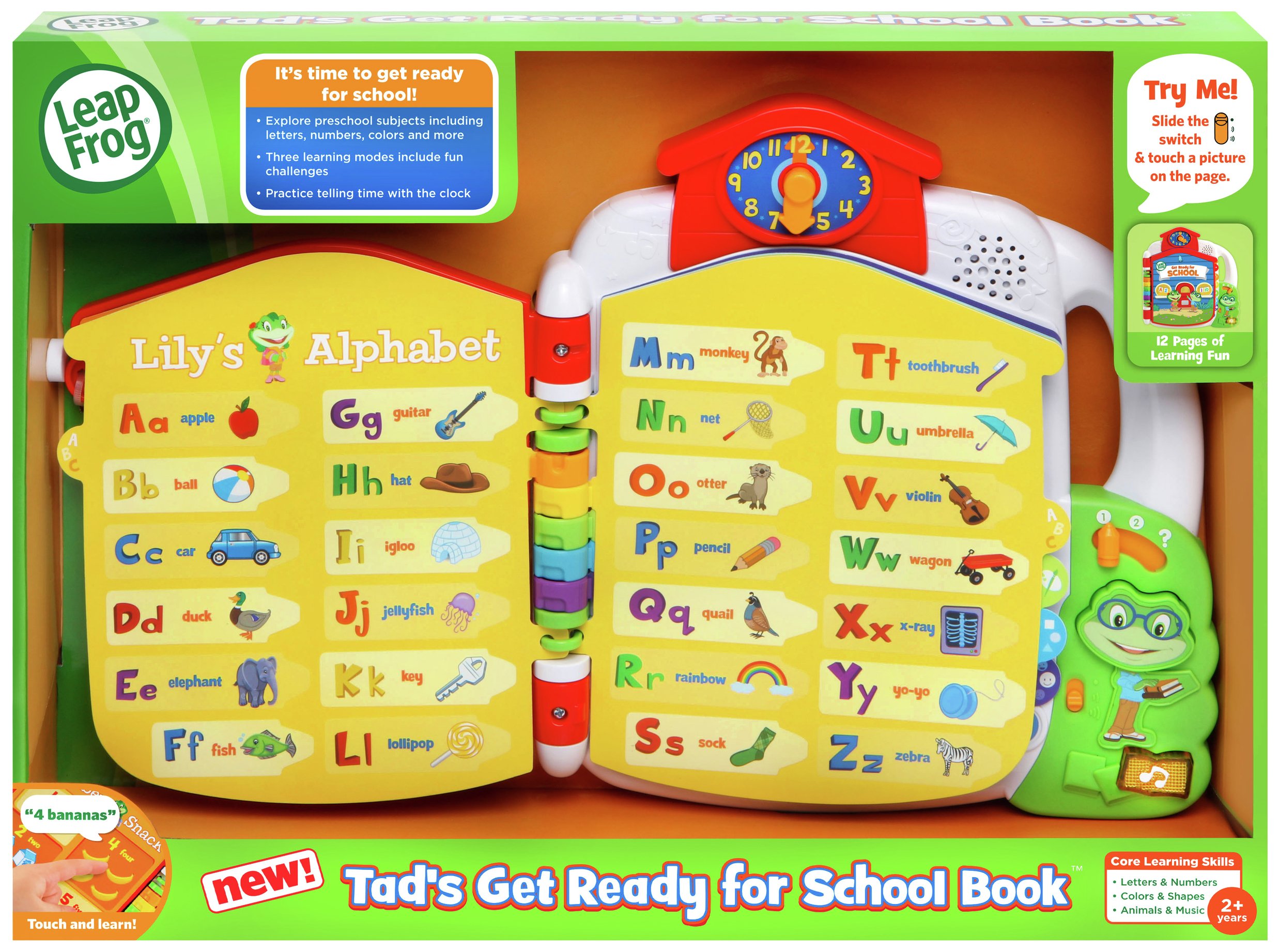 LeapFrog Tad's Get Ready for Preschool Book. Review