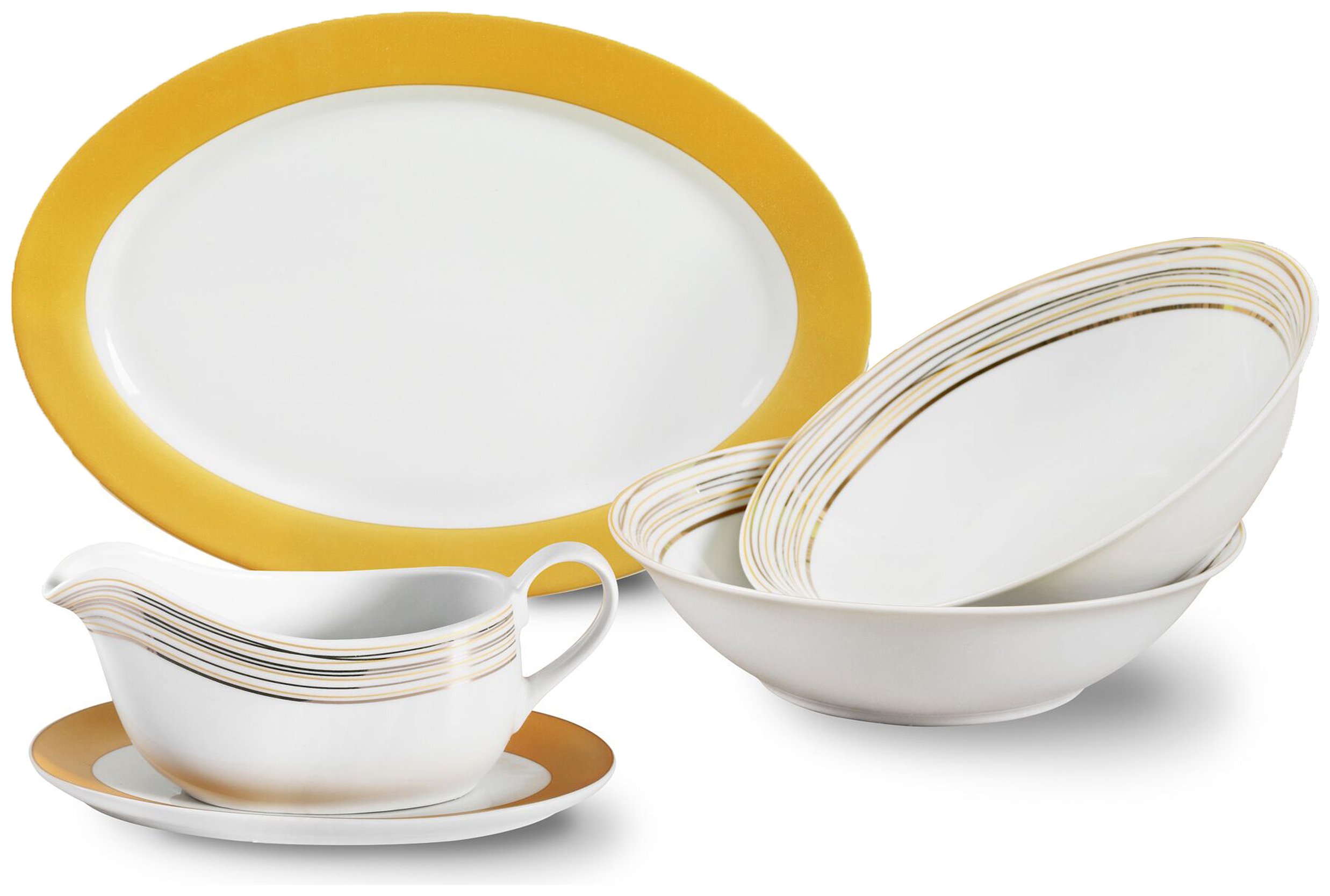 Waterside Majestic 5 Piece Serving Set - Gold Review