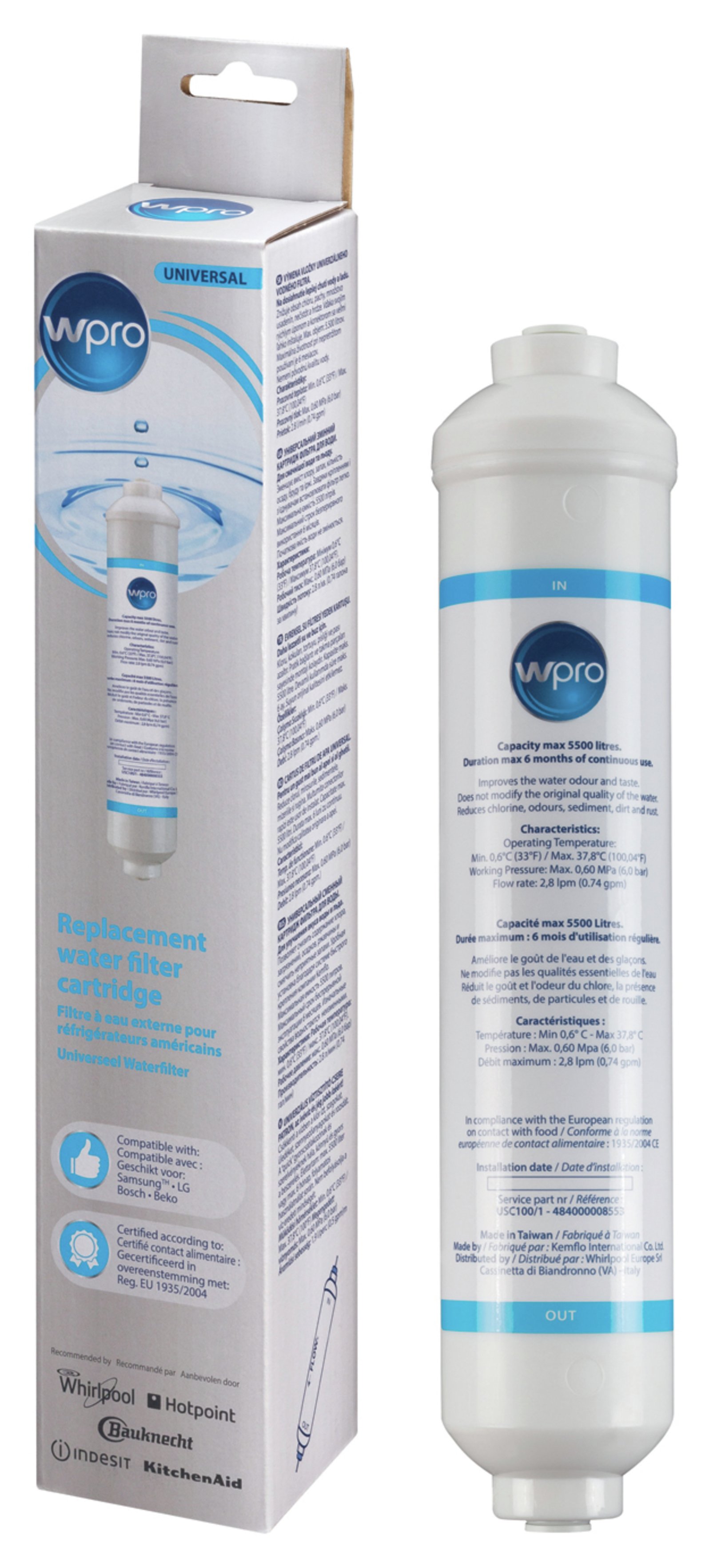 Wpro Inline Water Filter for American Style Fridges review