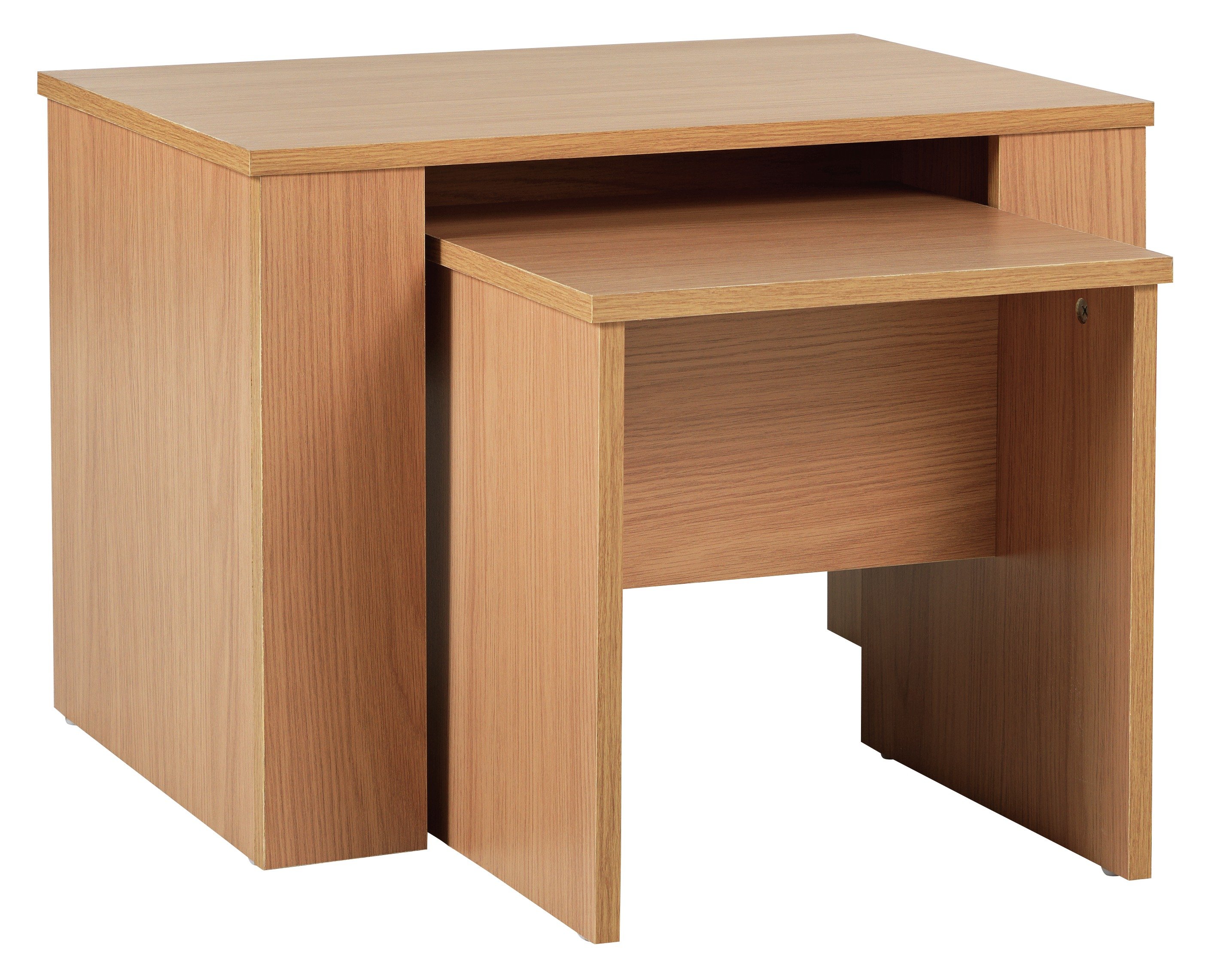 HOME Hamilton Nest of 2 Tables - Oak Effect Review