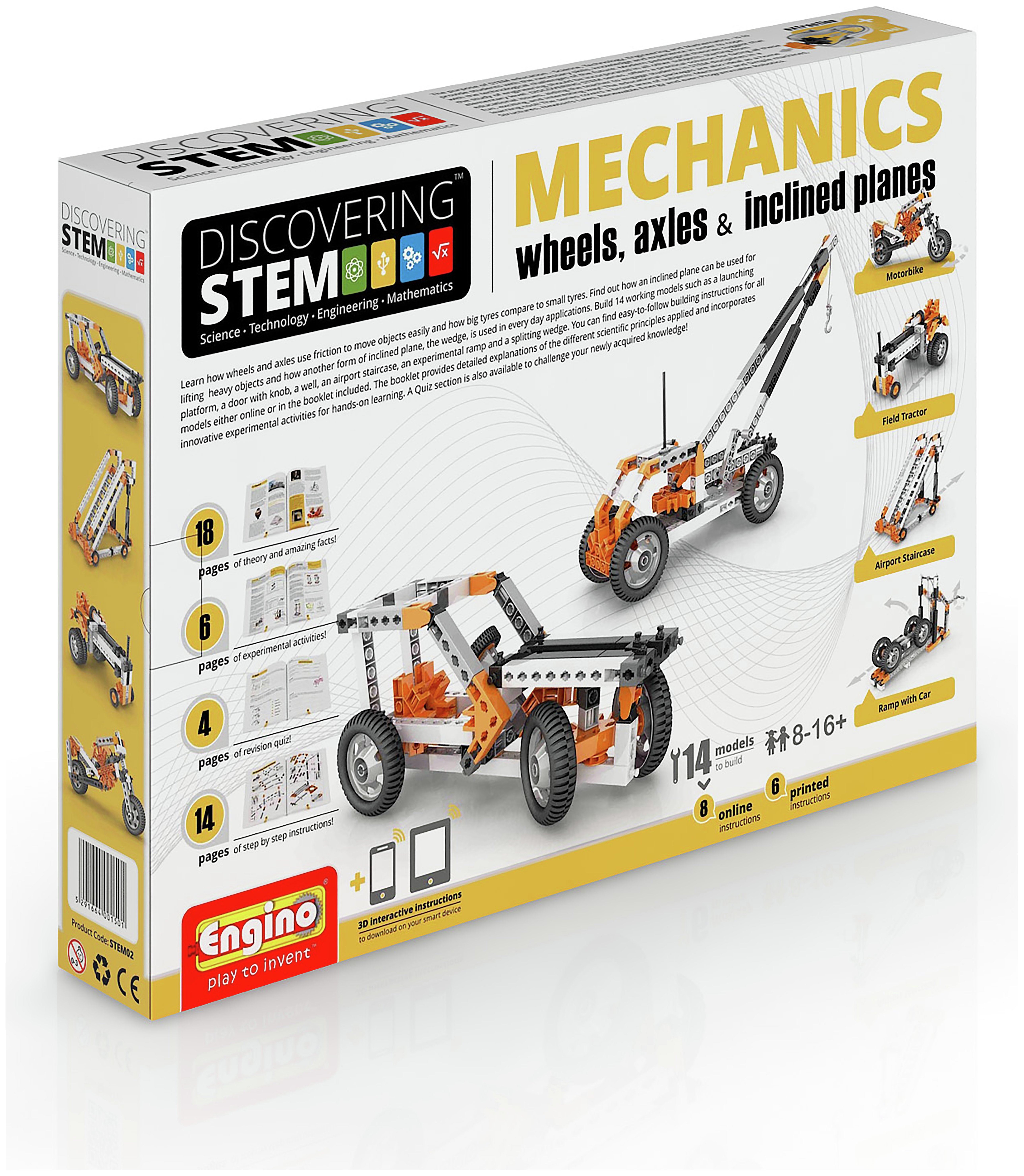 Review of Engino STEM Mechanics Wheels, Axles & Incline Planes Kit.