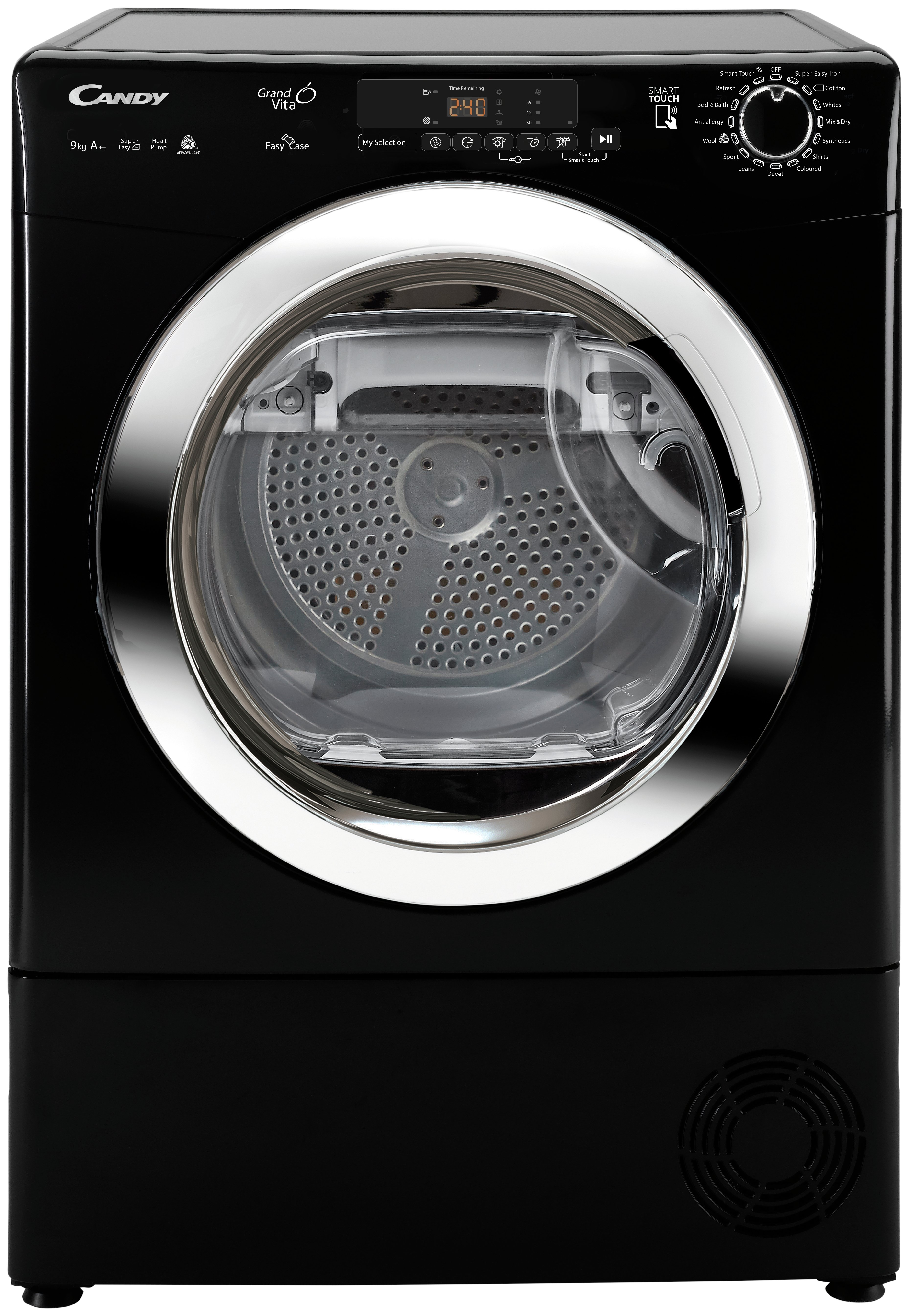 'Candy Gvs H9a2dceb 9kg Heat Pump Tumble Dryer - Black