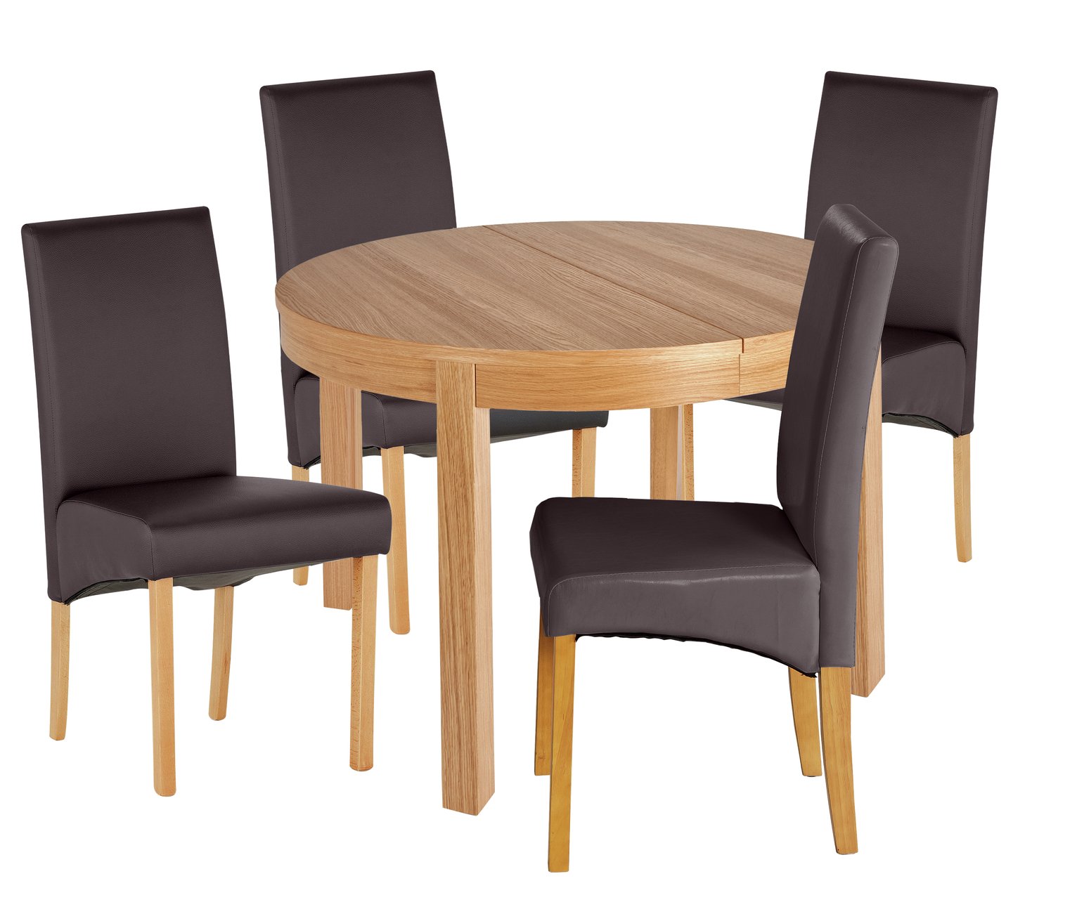 Collection Clifton Extendable Table & 4 Chairs - Chocolate Review