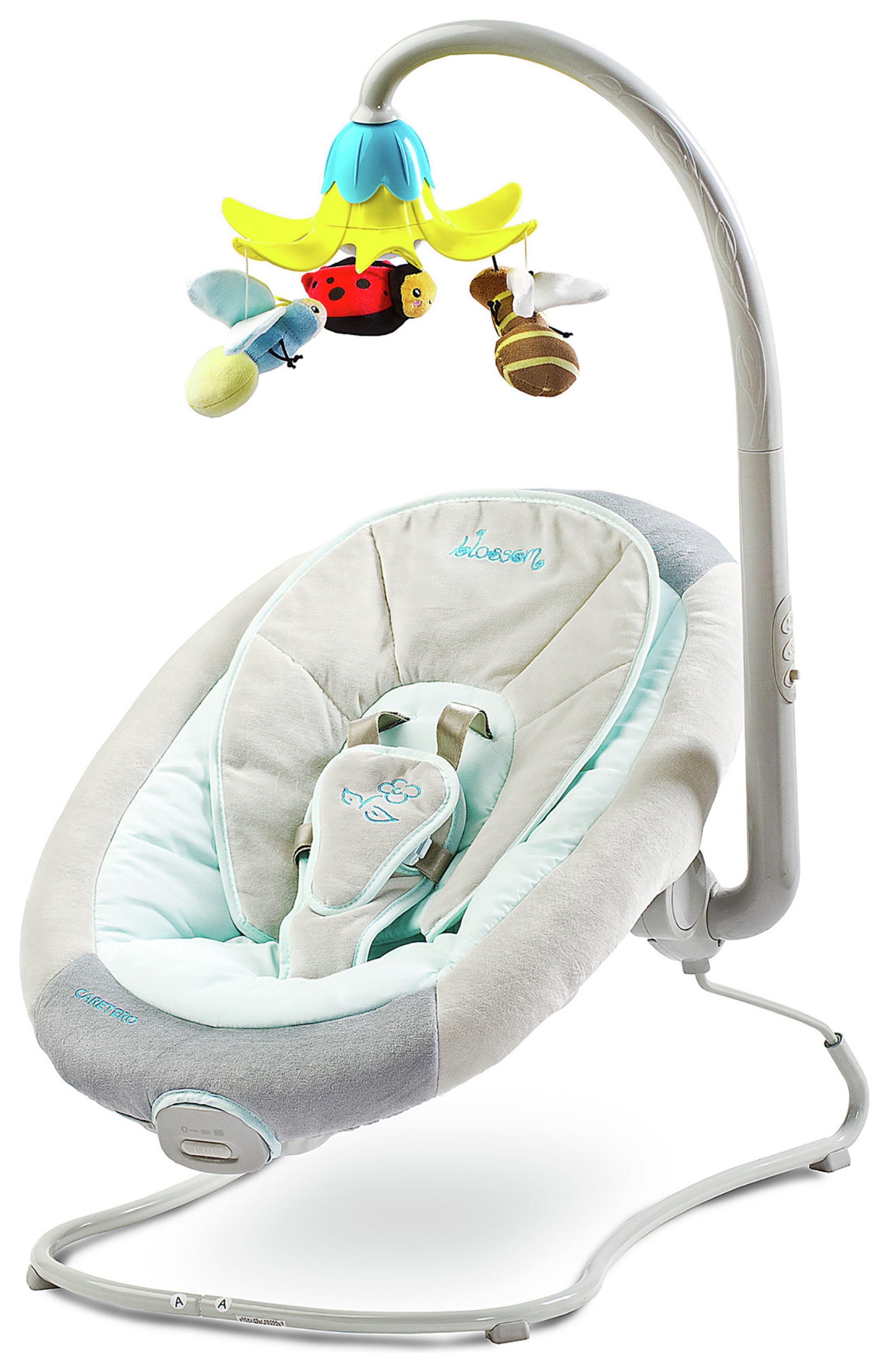 Blossom Baby Bouncer with Carousel Grey review