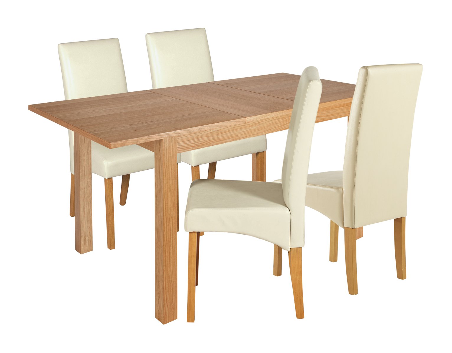 Collection Clifton Small Extendable Table & 4 Chairs - Cream Review