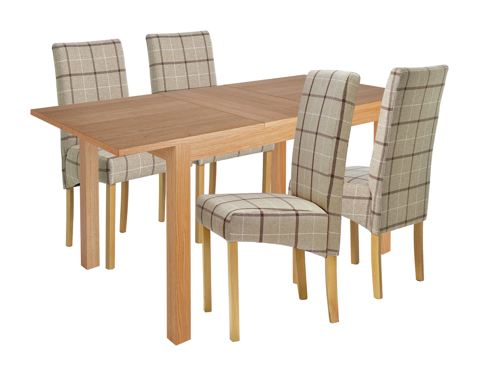 Collection Clifton Large Extendable Beech Table & 4 Chairs - Mink Review