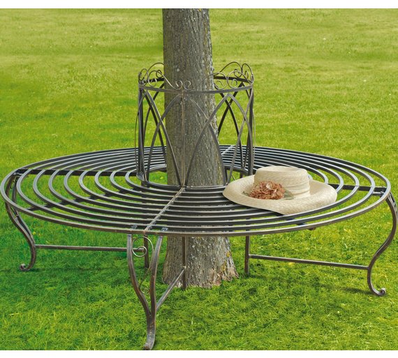 Buy Circular Tree Garden Steel Seat Brown at Argos.co.uk Your