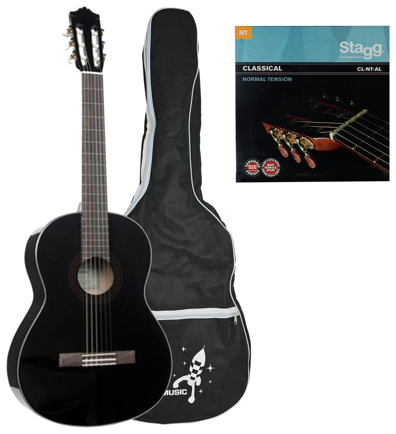 Yamaha C40bl Full Size Classical Guitar Package