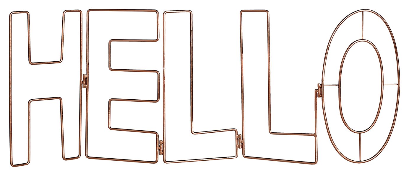 Graham & Brown Hello Metal Wall Art - Rose Gold Review