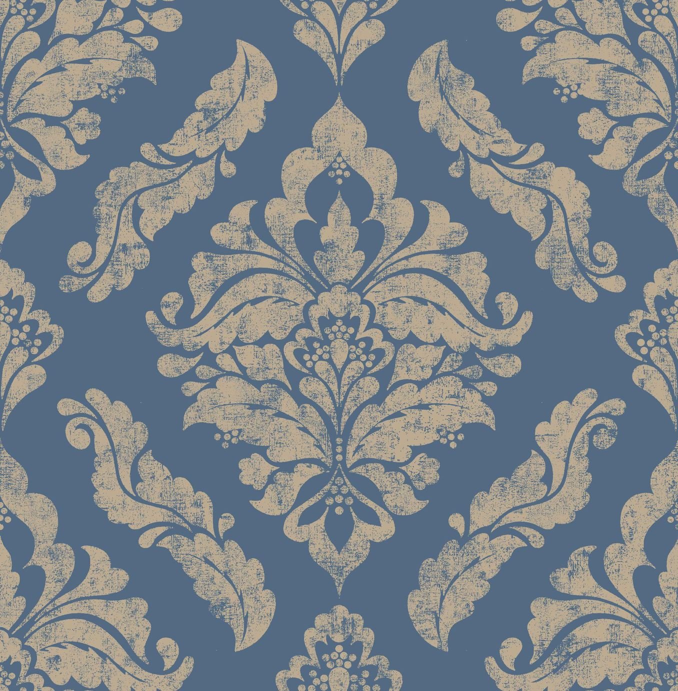 Graham & Brown Boutique Damaris Wallpaper Blue Gold Review