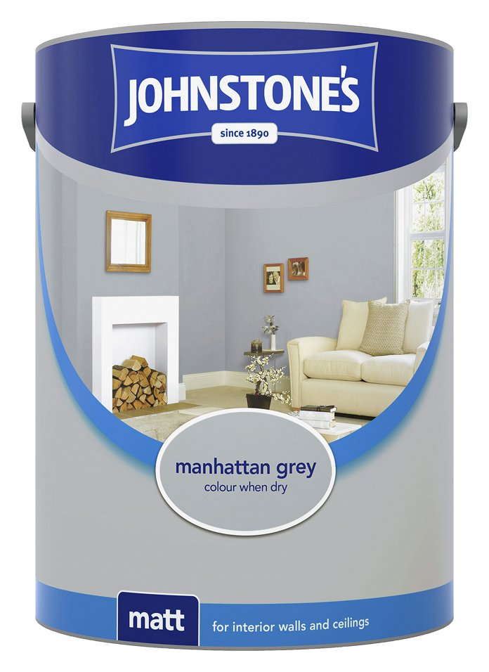 EAN 5010426773339 product image for Johnstone's Matt Emulsion 5L - Manhattan Grey | upcitemdb.com