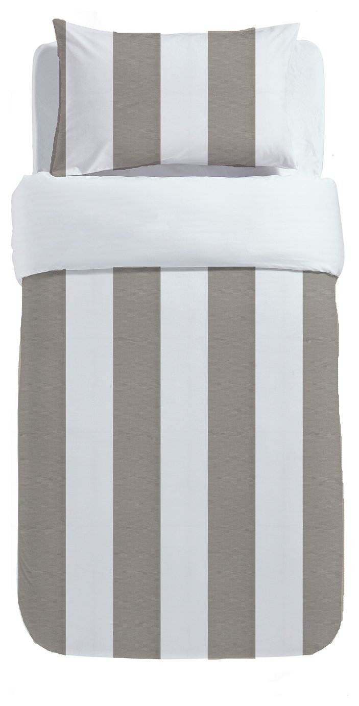 Silentnight White and Taupe Waffle Bedding Set - Single Review