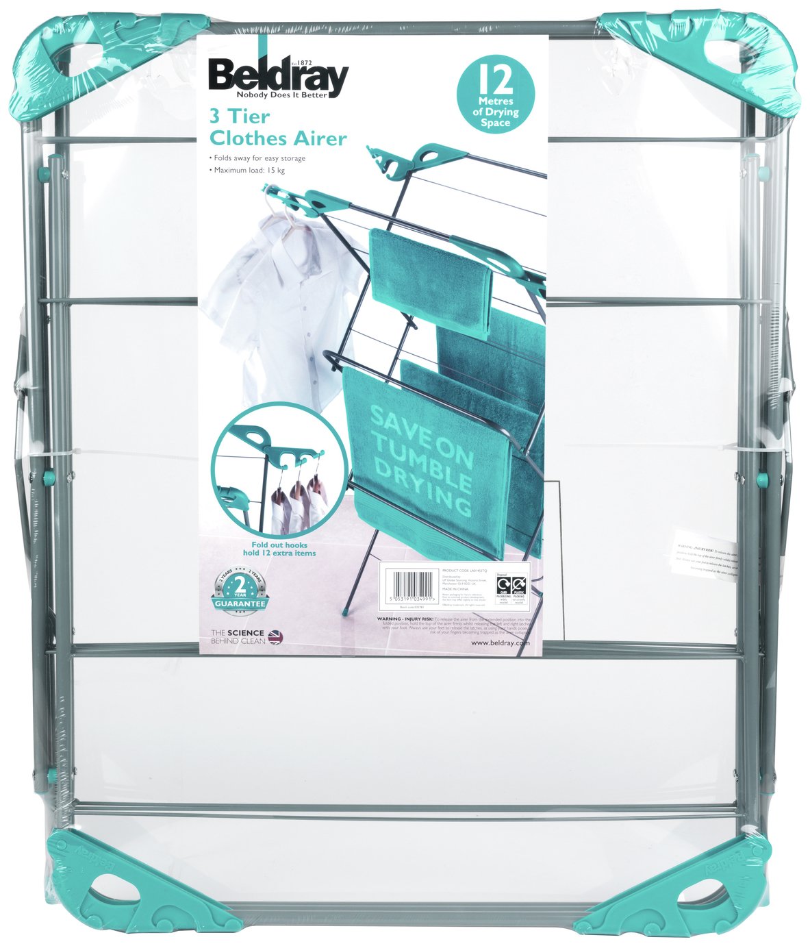 Beldray 12m 3 Tier Indoor Clothes Airer review