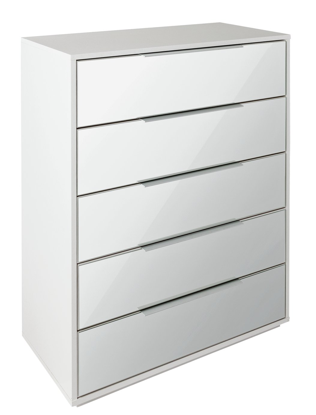 Hygena Bergen 5 Drawer Chest - Mirrored Review