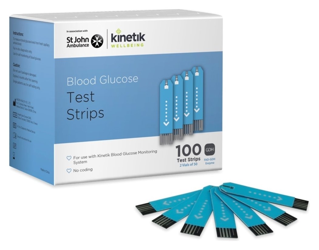 Kinetik Wellbeing Blood Glucose Test Strips - Pack of 100 Review