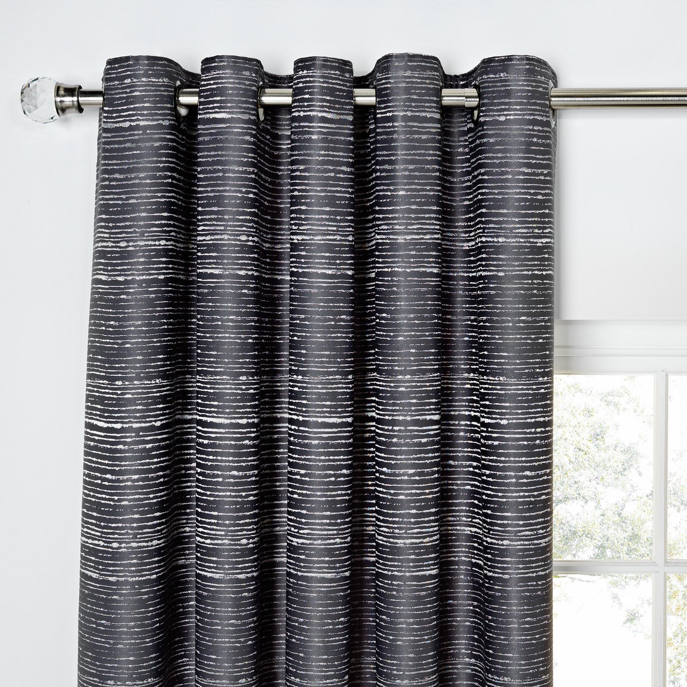 Heart of House Metallic Stripe Lined Curtains review