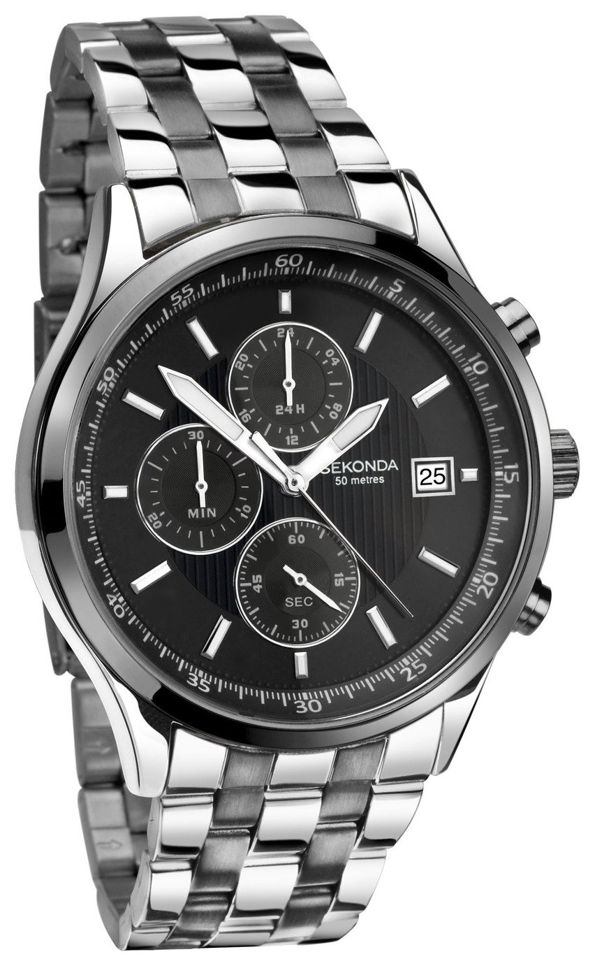 Sekonda Men's Stainless Steel Two Tone Chronograph Watch review