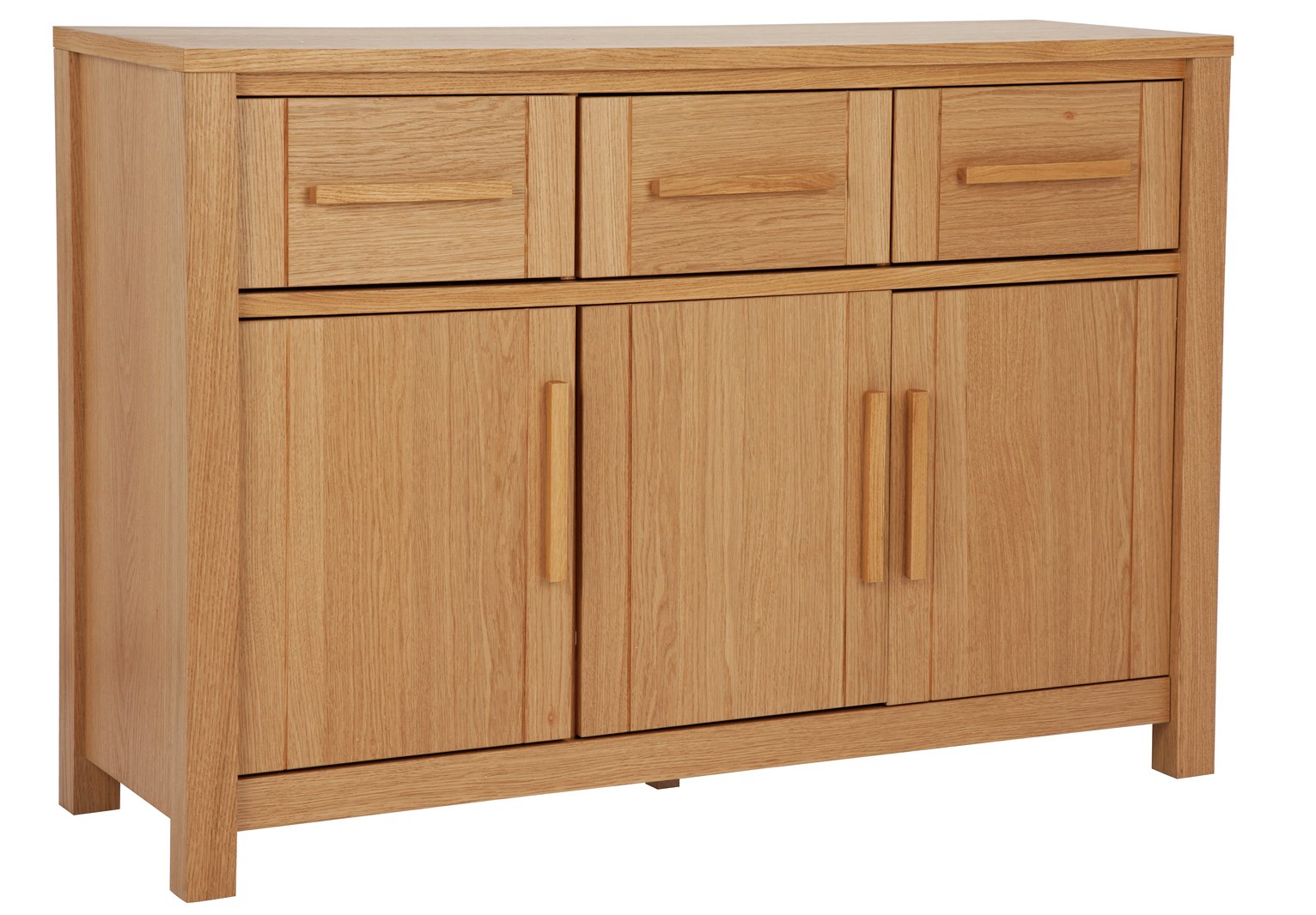 Collection Mawsley 3 Door 3 Drawer Oak Veneer Sideboard review