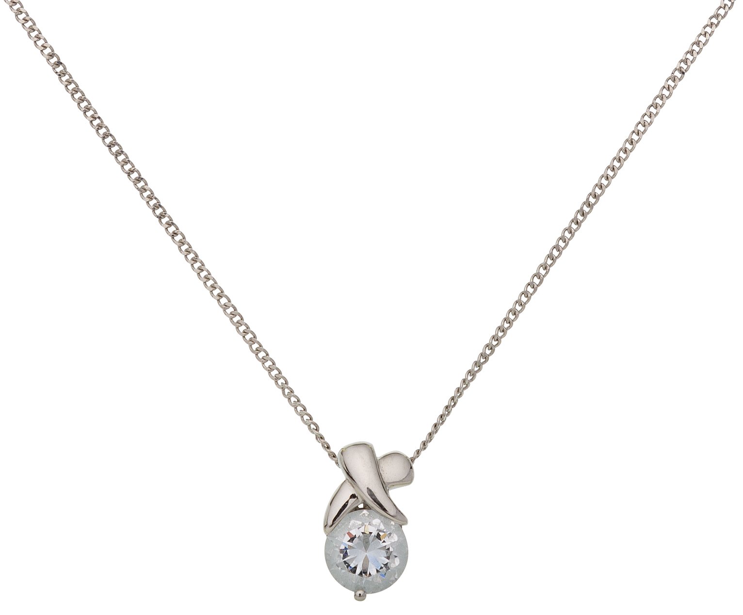 Revere Platinum Plated Silver Cubic Zirconia Pendant review