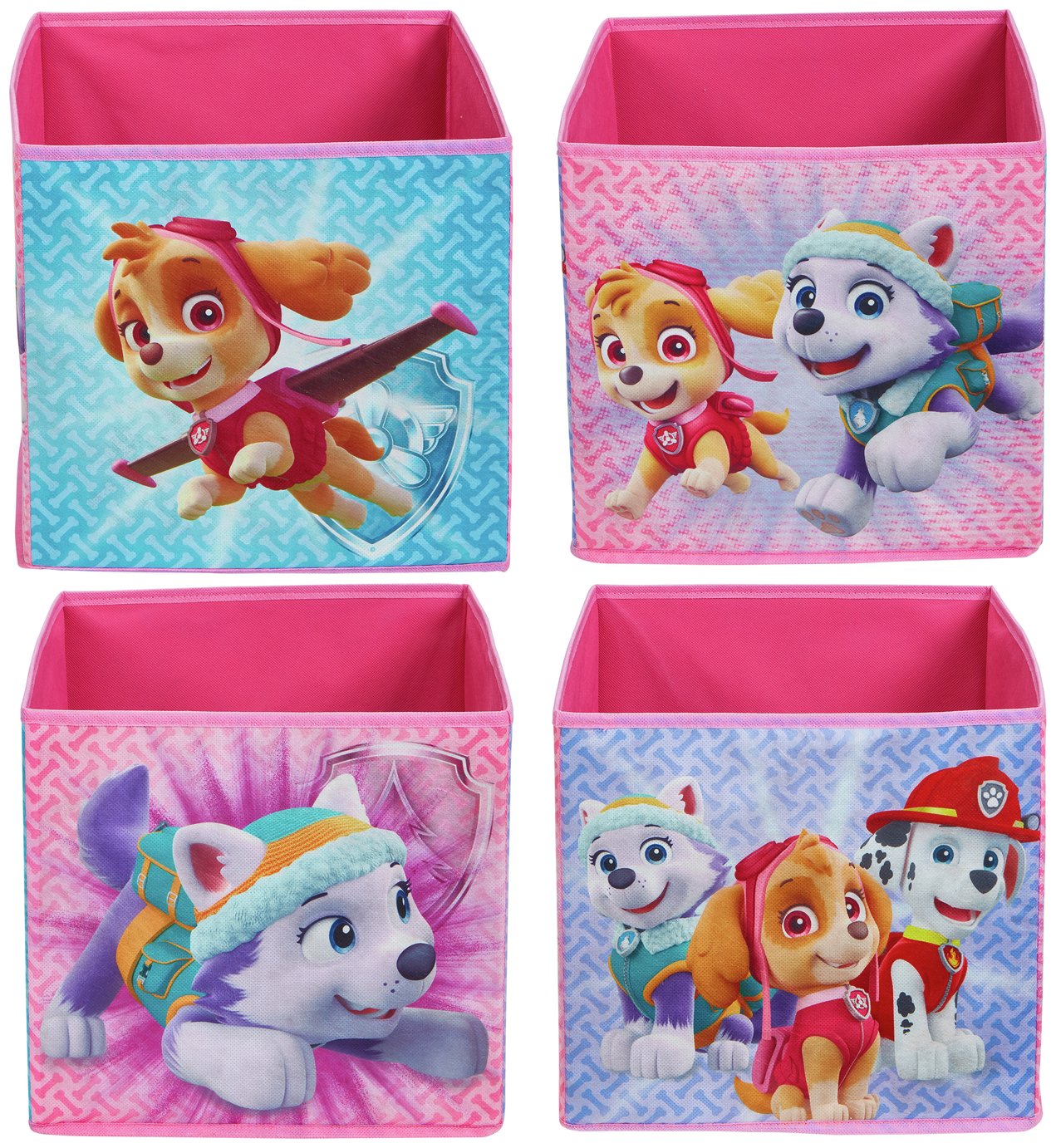 Paw Patrol Skye Set of 4 Fabric Storage Cubes Review