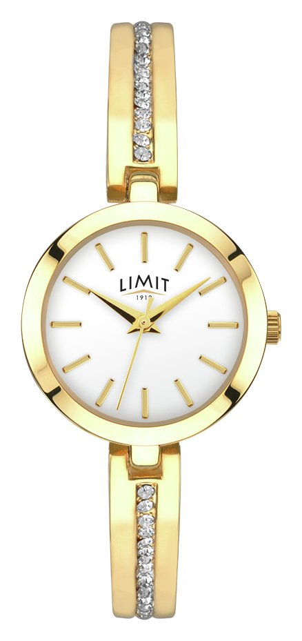 Limit Ladies' Gold Plated Stone Set Bangle Watch Review