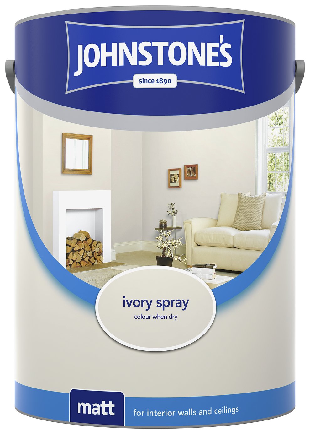 EAN 5010426737393 product image for Johnstone's Matt Emulsion 5L - Ivory Spray | upcitemdb.com
